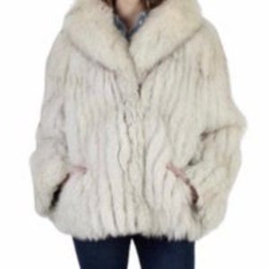 SAGA Furs Vintage Genuine Blue Fox Coat